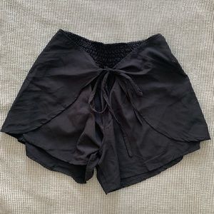 High waisted flowy skort